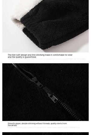 Retro Plaid Lambswool Turtleneck Jacket - MRC STOREJacketsMRC STORERetro Plaid Lambswool Turtleneck Jacket – Warm Unisex Fashion in Black and Gray - MRC STOREMRC STORECJXZ185674102BYBlackL