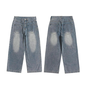 Retro Summer Jeans Loose Wide Leg Jeans for Men - Casual and Comfortable Denim Pants - MRC STORE