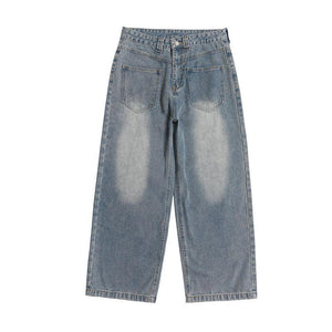 Retro Summer Jeans Loose Wide Leg Jeans for Men - Casual and Comfortable Denim Pants - MRC STORE