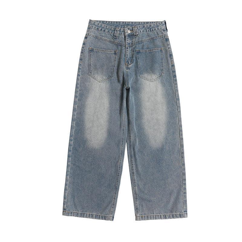 Retro Summer Jeans Loose Wide Leg Jeans for Men - Casual and Comfortable Denim Pants - MRC STORE