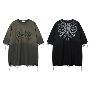 Retro T-Shirt - Tattered Loose Print - MRC STORET-ShirtsMy StoreMen’s Retro T-Shirt - Tattered Loose Print My Store MRC STORECJYH235425005EVBlack2XL