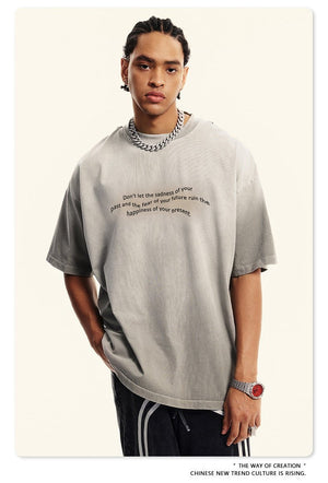 Retro T-Shirt - Washed Oversized Loose - MRC STORET-ShirtsMy StoreMen’s Retro T-Shirt - Washed Oversized Loose My Store MRC STORECJYH233197923WDBase Version Light GrayL