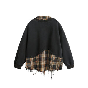 Ripped Burr Lapel Sweater – Fake Two - Piece - MRC STORESweaters & HoodiesMy StoreAmerican Style Ripped Burr Fake Two Piece Lapel Sweater – Stylish and Casual for Everyday Wear - MRC STOREMRC STORECJWY216696102BYBlackL