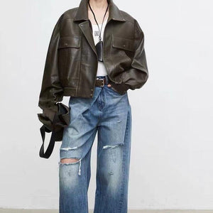 Sheepskin Jacket - Retro Loose Chic - MRC STOREJacketsMRC STORESheepskin Jacket - Retro Loose Chic - MRC STOREMRC STORECJYD220101303CXBlackL