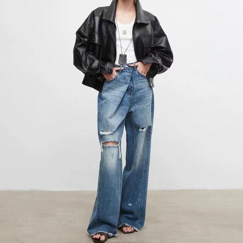 Sheepskin Jacket - Retro Loose Chic - MRC STORE