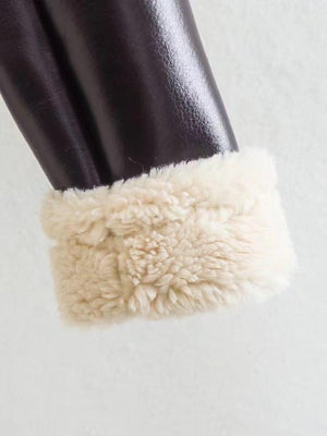 Short Lapel Slim Jacket – Elegant Long Sleeve Fur Coat - MRC STORETopMRC STOREShort Lapel Long Sleeve Slim Fashion Personality Fashion Jacket - MRC STOREMRC STORECJZP165061404DWBlackL