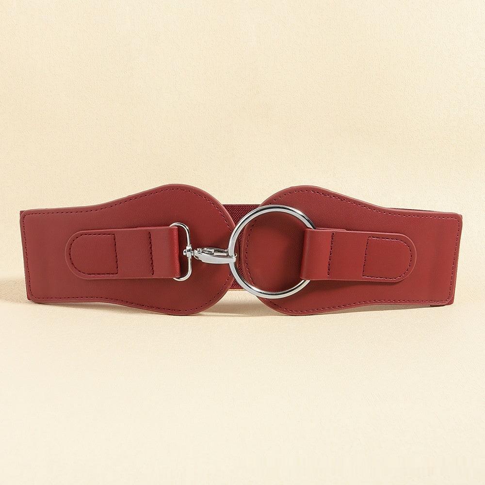 Simple Sweet Cool PU Leather Decoration Wide Belt – Stylish Business Accessory - MRC STORE