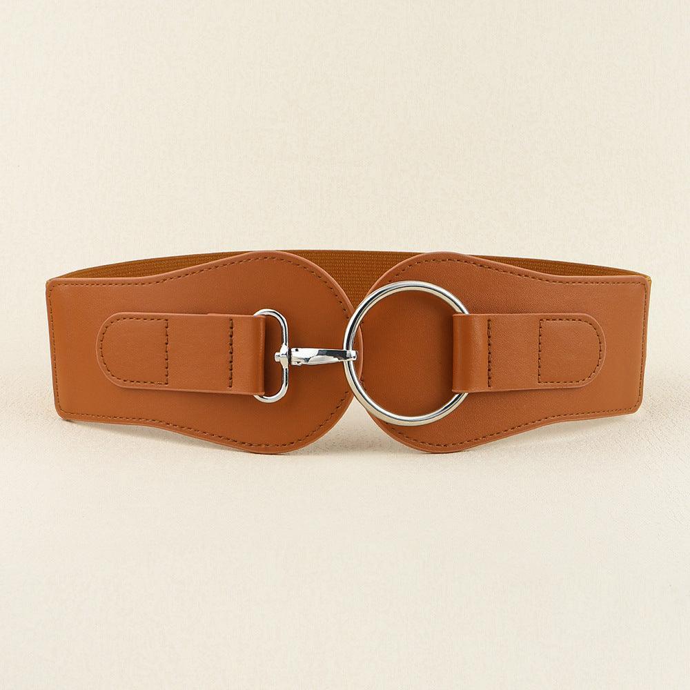 Simple Sweet Cool PU Leather Decoration Wide Belt – Stylish Business Accessory - MRC STORE