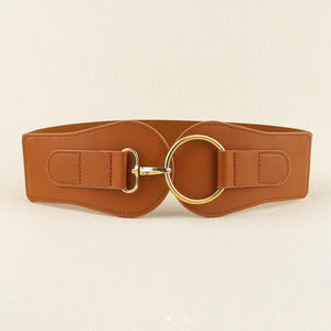 Simple Sweet Cool PU Leather Decoration Wide Belt – Stylish Business Accessory - MRC STORE