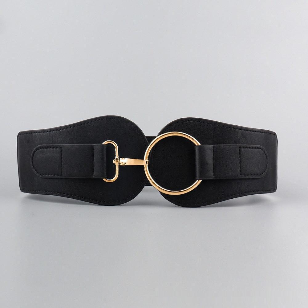 Simple Sweet Cool PU Leather Decoration Wide Belt – Stylish Business Accessory - MRC STORE