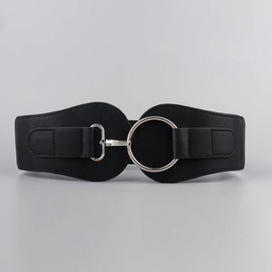 Simple Sweet Cool PU Leather Decoration Wide Belt – Stylish Business Accessory - MRC STORE