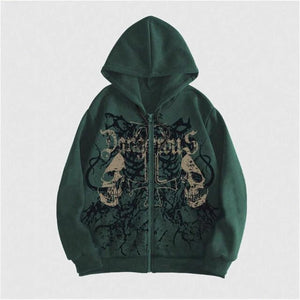 Skull Print Harajuku Hooded Sweatshirt - MRC STOREHoodieMRC STORESkull Print Harajuku Hooded Sweatshirt MRC STORE MRC STORECJWY252910506FUBlack3XL