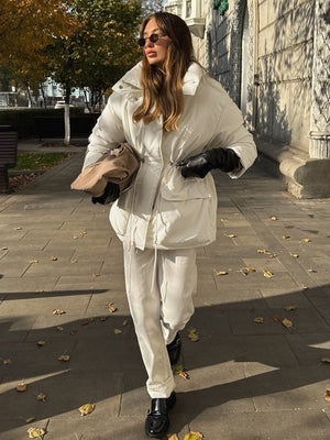 Slim - Fit Cottonpadded Drawstring Waisttight Jacket - MRC STOREJacketsMRC STORESlim - Fit Cottonpadded Drawstring Waisttight Jacket MRC STORE MRC STORECJJK255501003CXBeigeL