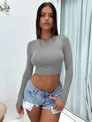 Slim Fit Long Sleeve T-Shirt - MRC STOREclothesMRC STORESlim Fit Long Sleeve T-ShirtMRC STORECJCS191114713MNGrayL