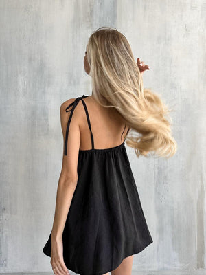 Soft Rayon Nightdress Short – Comfortable Long - Sleeve Sleepwear - MRC STOREDressMy StoreSoft Rayon Nightdress Short – Comfortable Long - Sleeve Sleepwear - MRC STOREMRC STORECJYD228967703CXBlackL