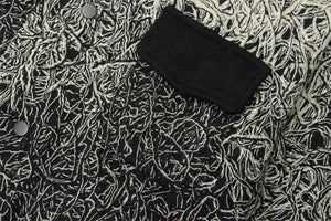 Solid Color Casual Commuter Jacket - MRC STOREJacketsMRC STORELine Composite Gradient Jacket For Men MRC STORE MRC STORECJXZ195935002BYBlackL