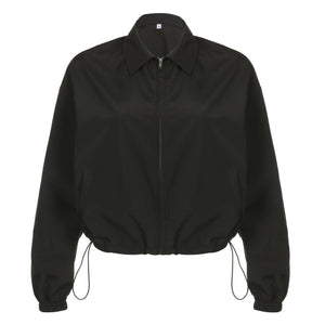 Solid Color Loose Casual Thin Coat - MRC STORETopMRC STORESolid Color Loose Thin Turn - down Collar Casual Coat - MRC STOREMRC STORECJYD179686603CXBlackL