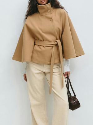 Solid Color Stand - Collar Trench Coat - MRC STOREJacketsMRC STORESolid Color Stand - Collar Trench Coat MRC STORE MRC STORECJQB260730719SHKhakiL