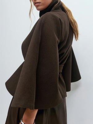 Solid Color Stand - Collar Trench Coat - MRC STOREJacketsMRC STORESolid Color Stand - Collar Trench Coat MRC STORE MRC STORECJQB260730719SHKhakiL