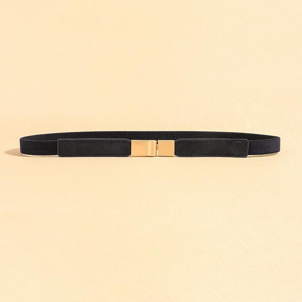 Square Buckle Belt for Women – Stylish Canvas Waist Seal for Skirts and More - MRC STORE