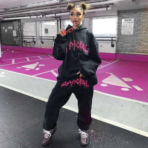 Street Style Printed Hoodie - MRC STORETopMy StoreStreet Style Printed Hoodie - MRC STOREMRC STORECJNSSYWY06069-Black-LBlackL