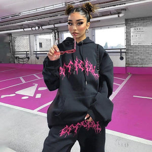 Street Style Printed Hoodie - MRC STORETopMy StoreStreet Style Printed Hoodie - MRC STOREMRC STORECJNSSYWY06069-Black-LBlackL