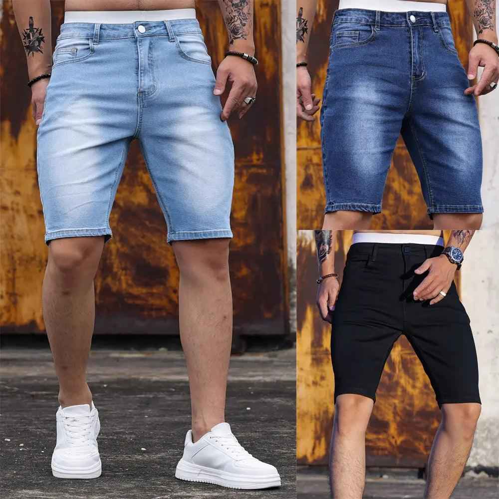 Stretch Denim Shorts - MRC STOREbottomsMy StoreStretch Denim ShortsMRC STORECJXX209862313MNBlackL