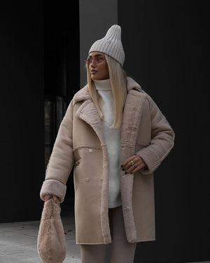 Suede Coat Suit Collar Long Cardigan - MRC STOREJacketsMRC STORESuede Coat Suit Collar Long Cardigan - MRC STOREMRC STORECJQB213318007GTApricotL
