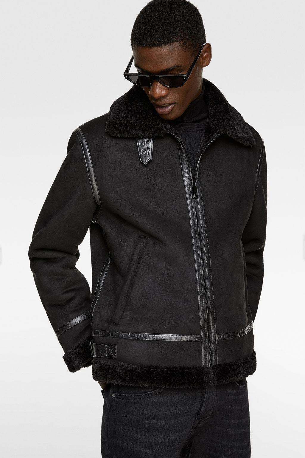 Suede Lapel Jacket – Soft Winter Coat with Casual Elegance in Solid Colors - MRC STORE