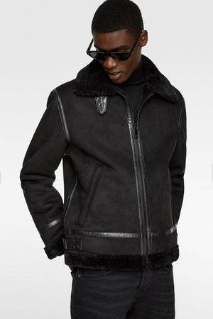 Suede Lapel Jacket – Soft Winter Coat with Casual Elegance in Solid Colors - MRC STORE
