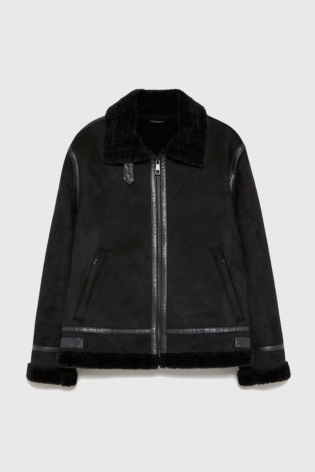 Suede Lapel Jacket – Soft Winter Coat with Casual Elegance in Solid Colors - MRC STORE