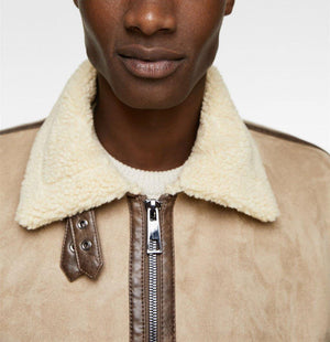 Suede Lapel Jacket – Soft Winter Coat with Casual Elegance in Solid Colors - MRC STORE