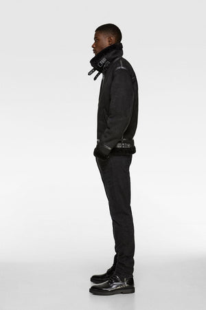 Suede Lapel Jacket – Soft Winter Coat with Casual Elegance in Solid Colors - MRC STORE