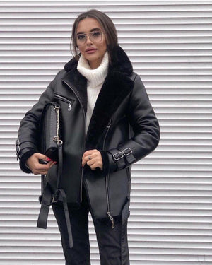 Suede Lapel Zipper Coat - MRC STORETopMRC STOREEuropean and American Suede Lapel Zipper Coat - MRC STOREMRC STORECJYD211489907GTCamelL