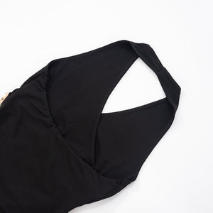 Suspender Top - V - Neck Pleated Navel - MRC STORETopMy StoreWomen’s Suspender Top - V - Neck Pleated Navel My Store MRC STORECJCS241982503CXBlackL