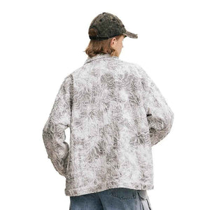 Tie Dye Gradient Street Jacket - MRC STOREtopMy StoreTie Dye Gradient Street JacketMRC STORECJXZ209511602BYGray WhiteL
