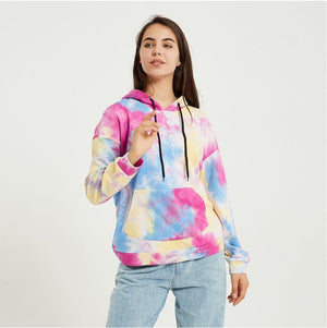 Tie - Dye Loose Fit Hoodie - MRC STORETopMy StoreTie - Dye Loose Fit Hoodie - MRC STOREMRC STORECJNSSYWY05232-Pink-2XLPink2XL