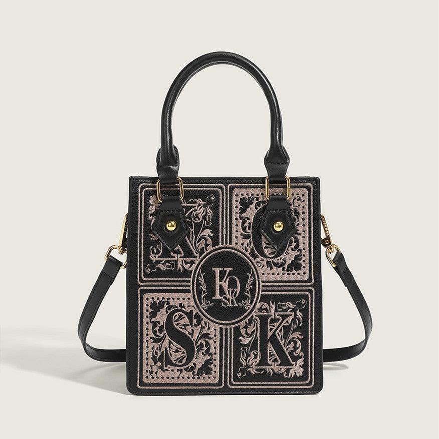 Trendy Early Autumn Embroidered Small Square Bag Fashion Essentials - MRC STOREAccessoriesMy StoreTrendy Early Autumn Embroidered Small Square Bag Fashion Essentials - MRC STOREMRC STORECJNS216906001AZBlack
