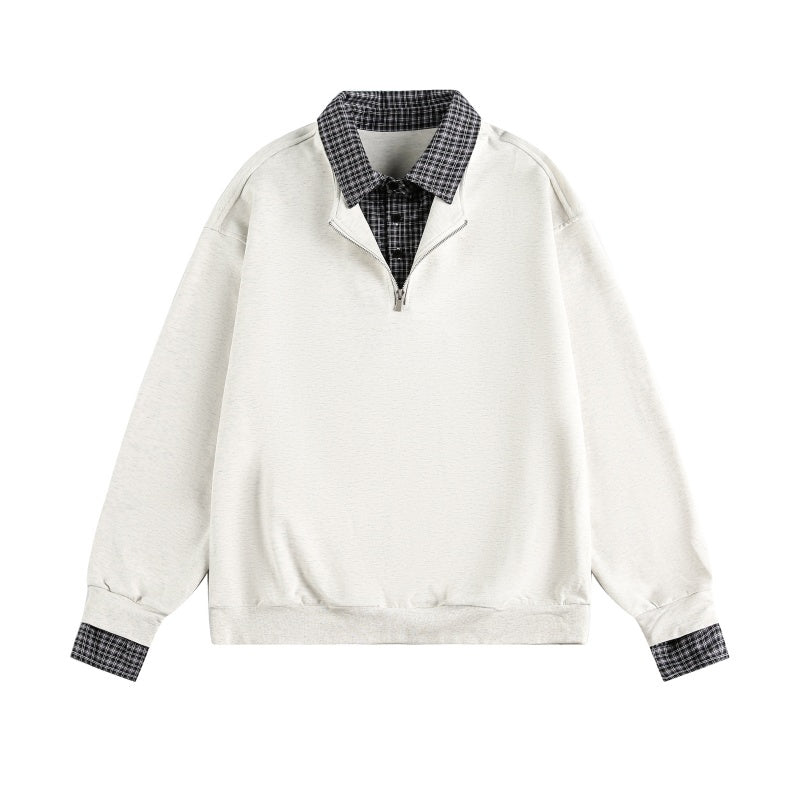 Two - Piece Polo Collar Pullover - MRC STOREsweaterMRC STORETwo - Piece Polo Collar Pullover MRC STORE 98.99MRC STORECJWY260024203CXWhite Flower Gray2XL