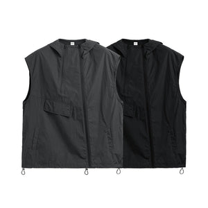 Unisex Hooded Vest - Zipper Japanese Street Coat - MRC STOREJacketsMy StoreUnisex Hooded Vest - Zipper Japanese Street Coat My Store MRC STORECJYD235855307GTDark GrayL