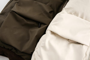 Unisex PU Stitching Cotton - Padded Jacket - MRC STOREJacketsMy StoreUnisex PU Stitching Cotton - Padded Jacket My Store MRC STORECJPK249059902BYBeigeL