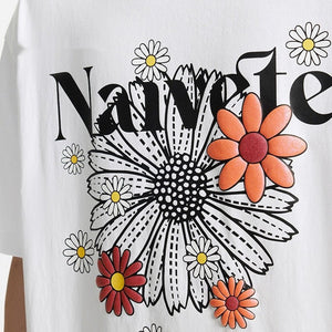 Unisex Puff Print T-Shirt - Daisy Design - MRC STORET-ShirtsMy StoreUnisex Puff Print T-Shirt - Daisy Design My Store MRC STORECJYH233201402BYWhiteL