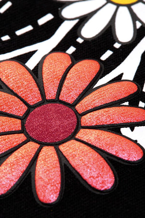 Unisex Puff Print T-Shirt - Daisy Design - MRC STORET-ShirtsMy StoreUnisex Puff Print T-Shirt - Daisy Design My Store MRC STORECJYH233201405EVBlackL