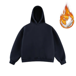 Unisex Short Wide Fleece Hooded Sweatshirt - MRC STOREHoodieMRC STOREUnisex Short Wide Fleece Hooded Sweatshirt MRC STORE 80.00MRC STORECJWY259533177YBNavy blue with velvetL