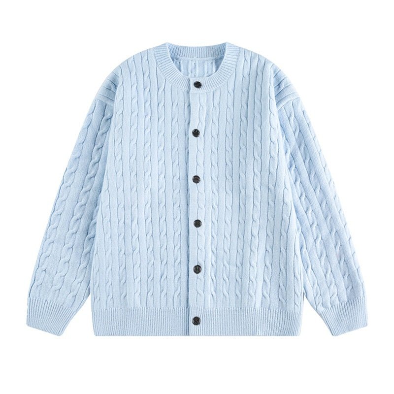 Unisex Twisted Solid Color Sweater Cardigan - MRC STORESweaters & HoodiesMRC STOREUnisex Twisted Solid Color Sweater Cardigan MRC STORE 82.99MRC STORECJWY259534420TGBlue2XL