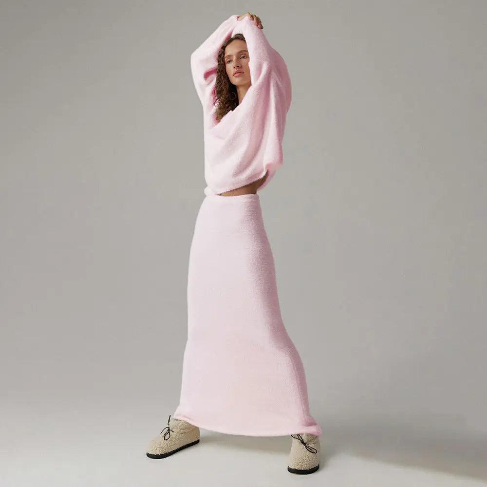 V - Neck Sweater Suit - MRC STOREbottomsMy StoreV - Neck Sweater Suit - MRC STOREMRC STORECJLS212076809IRApricotL