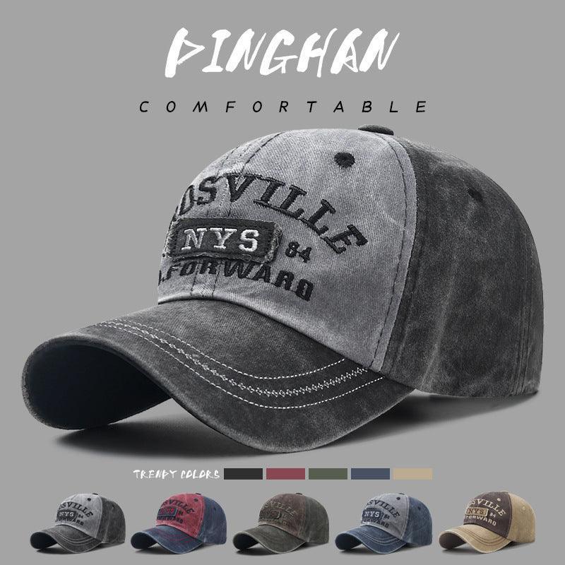 vintage cap Letter Embroidered Duckbill Cap – Stylish & Functional Headwear - MRC STORE