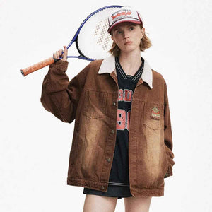 Vintage Punk Denim Jacket - MRC STOREtopMy StoreVintage Punk Denim JacketMRC STORECJXZ209743402BYBrownL