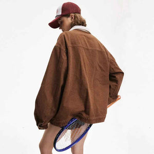 Vintage Punk Denim Jacket - MRC STOREtopMy StoreVintage Punk Denim JacketMRC STORECJXZ209743402BYBrownL