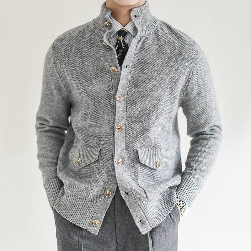 Vintage Stand Collar Warm Casual Top – Stylish and Comfortable - MRC STORE